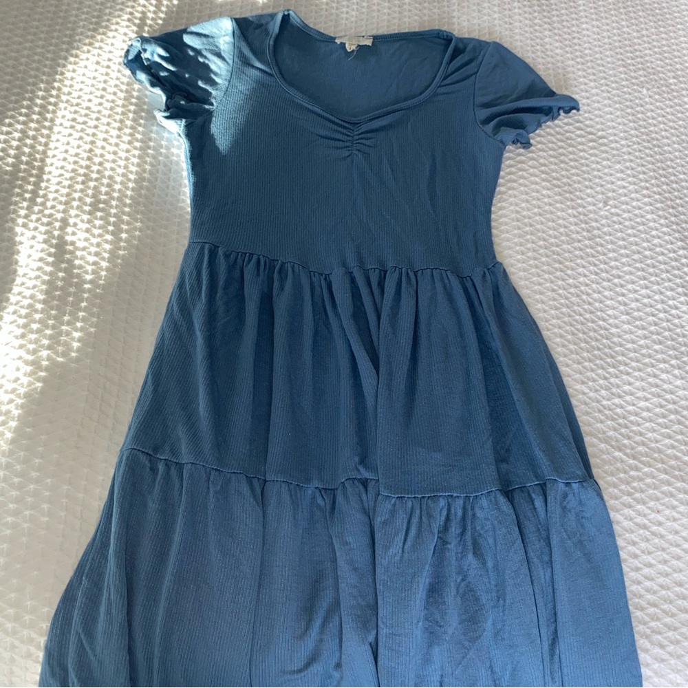 Blue spring dress